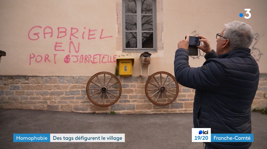 Homophobie : des tags défigurent le village